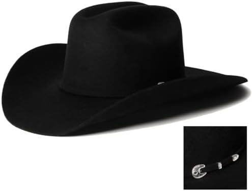 Twister Men's Dallas 2X Wool Cowboy Hat Black 7 5/8 at Amazon